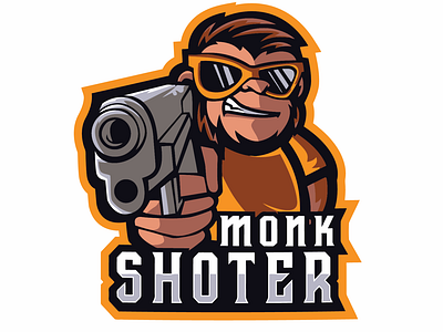 monkey shooter logo designs by Strobotz on Dribbble