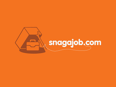 Snagajob.com brand company digital identity logo modern orange website