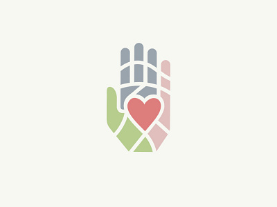 City Square Logo charity city colorful dallas hand heart identity logo nonprofit texas