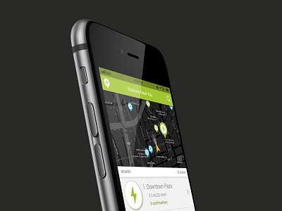 Juxt Mobile App app clean design interactive iphone map mobile navigation parking ui ux