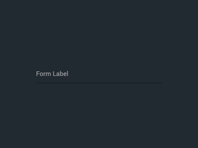 Form Field Animation animation check dark field form label progress ui ux
