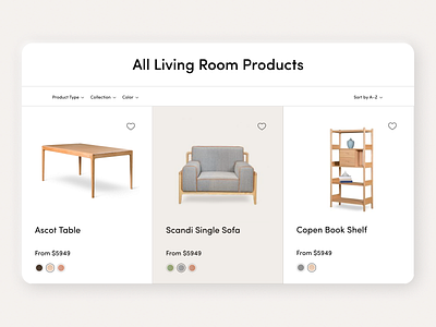 Online Furniture Store Catalog