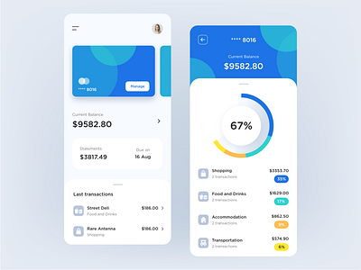 Personal Banking App UI Design
