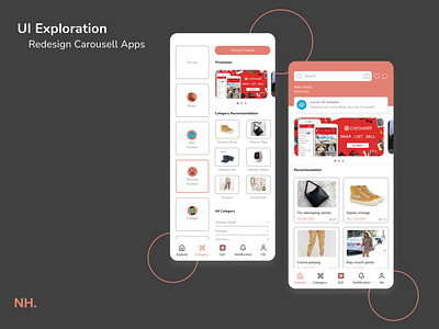 Redesign Carousell Apps