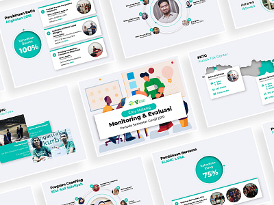 Freebies - Powerpoint Design #3 branding creative design cyan design flat illustration minimal powerpoint design powerpoint template presentation slide vector