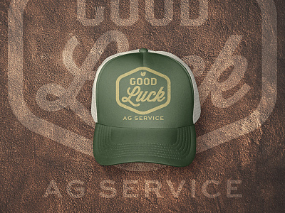 Good Luck AG Service Cap agriculture art direction branding farming graphic design logo design service