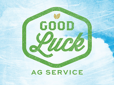 Good Luck AG Service Logo agriculture art direction farming graphic design logo design north dakota