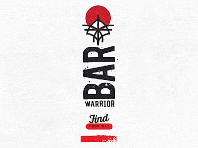 Warrior Bar Samurai Logo art direction concept development logo design product design tag line