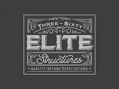 Three Sixty Elite Structures Logo branding concept custom identity logo mark