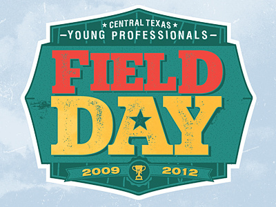 Field Day Event logo illustration design central texas field day