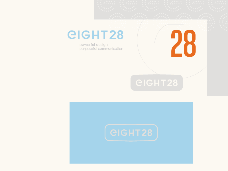 Eight28 logo concept