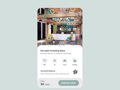 Coworking-space Reservation coworking coworkingspace figma iphone 8 mobile mobile app mobile app design user experience user interface design userinterface ux
