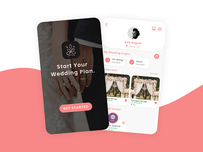 Wedding Planner App Design event event planner figma illustrator inspiration marry photoshop pink ui ui ux ui design uidesign uiux ux ux design uxdesign webdesign wedding wedding app wedding planner