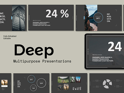 Deep Startup - Powerpoint Template animation blue business chart clean corporate creative dark light marketing minimal minimalist modern popular portfolio powerpoint powerpoint presentation powerpoint template ppt pptx