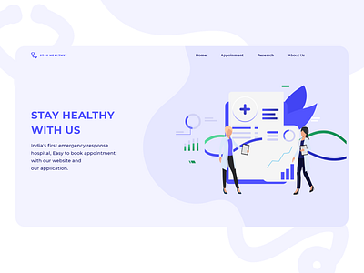 Stay Healthy - Landing Page