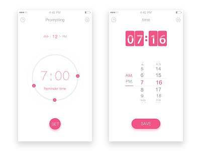 alarm clock ui，app