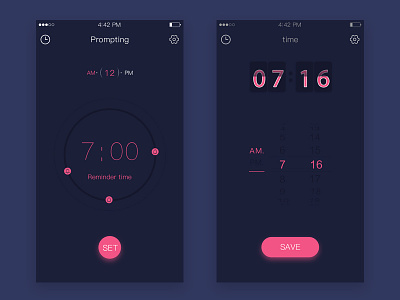 alarm clock ui，app