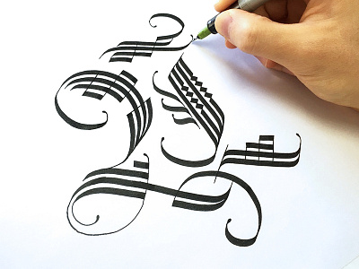 Cadel N cadel calligraphy