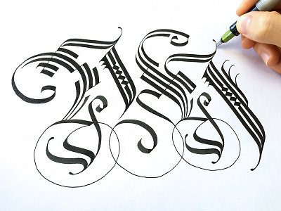 Cadel NH Ligature cadel calligraphy