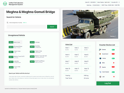 Toll Management Dashboard