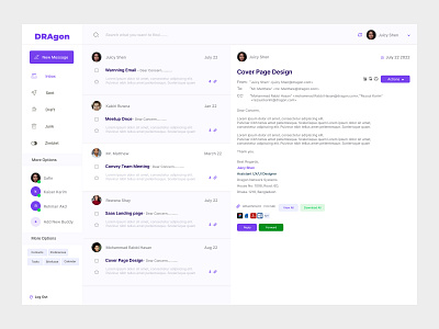 Email Dashboard of Dragon