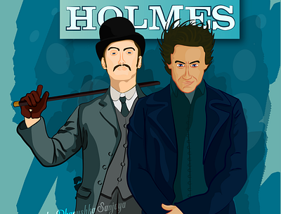 Sherlock Holmes Vector art adobe illustrator hollywood holmes illustraion illustration art sherlock sherlock holmes vector