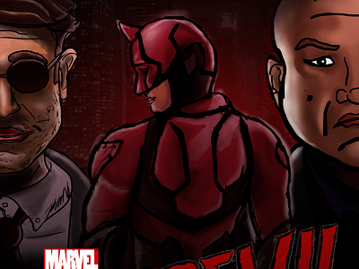 Daredevil - Marvel - Netflix Tv series Digital Drawing