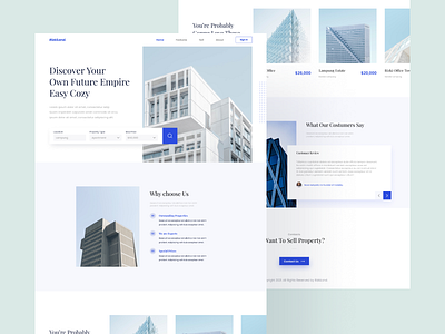 Property Landing Page - Exploration design property realestate ui webdesign