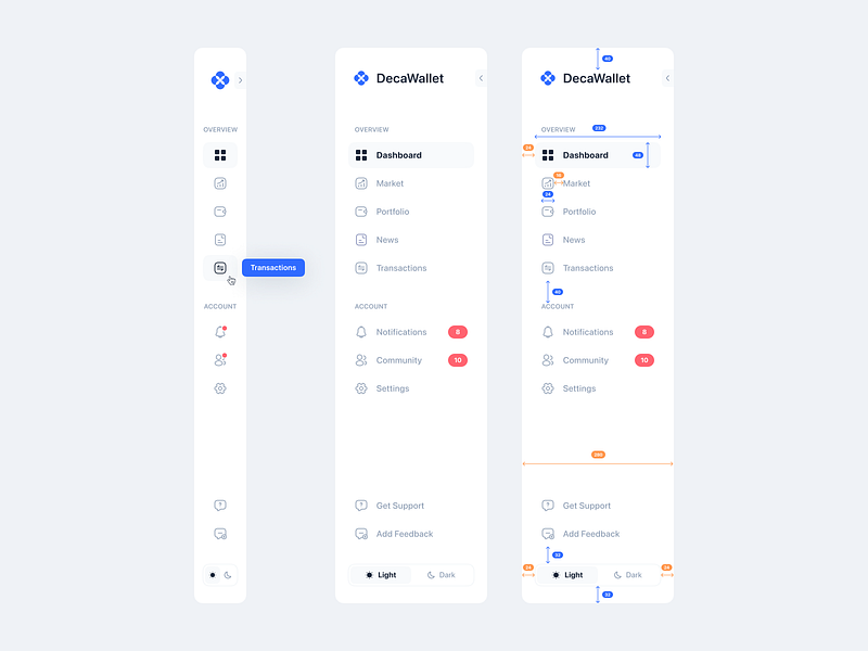 Decawallet - Crypto Dashboard by Rizki AR Khomaini for Dipa Inhouse on ...