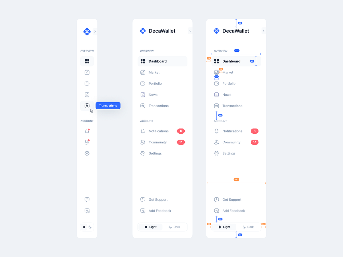 Decawallet - Crypto Dashboard by Rizki AR Khomaini for Dipa Inhouse on ...