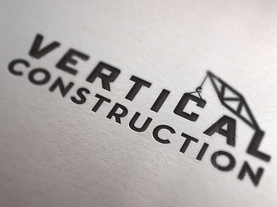 Vertical Construction Logo branding construction corporate identity logo