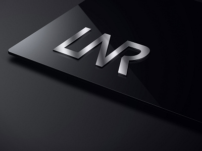 L N R Lettermark Logo - flat minimalist logo design