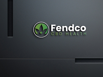 FENDCO CBD HEALTH LOGO - Flat Minimalist Logo Design