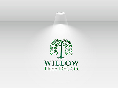 WILLOW TREE DECOR LOGO - Flat Minimalist Logo Design