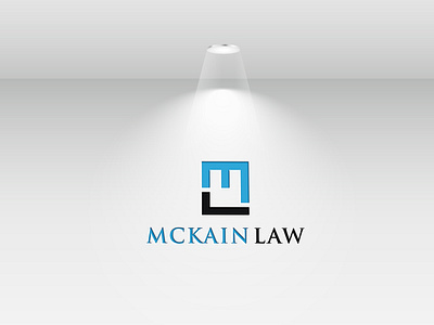 MCKAIN LAW LOGO - FLAT MINIMALIST LOGO DESIGN