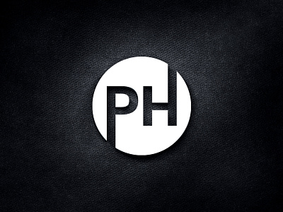 P H Lettermark Logo - FLAT MINIMALIST LOGO DESIGN