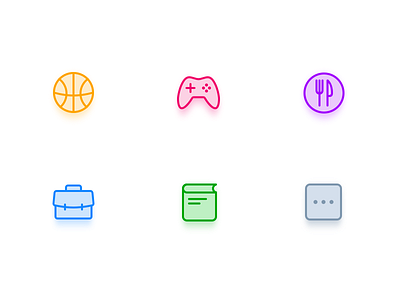 icons colorful icon ui