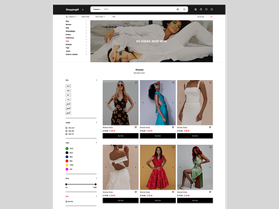 Fashion Web Design ui