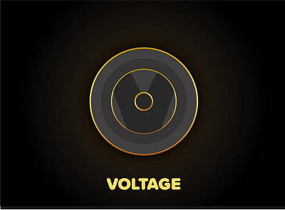 Voltage App Icon adobe xd app challenge005 design fancy graphic design icon illustrator music ui vinyl voltage