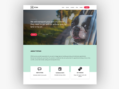 PETAXI | Landing page