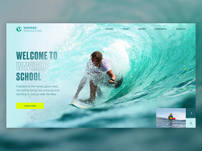 Surf School mainpage concept concept figma freelance health mainpage sport surf surfing travel ui webdesign website