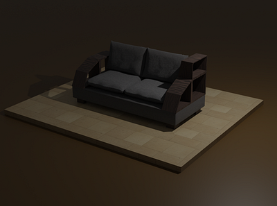 Sofa Minimalis 3d blender blender3d design