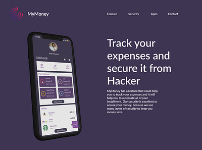 MyMoney - Secure E Money design ios mobile ui web