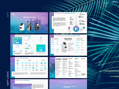 Presentation Currency Exchange cash exchange icons infographic palm powerpoint presentation violet