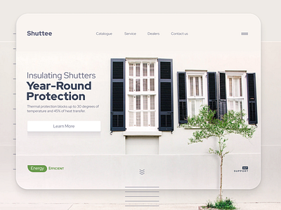 Shuttee clean light shutters ui ux webdesign website white windows