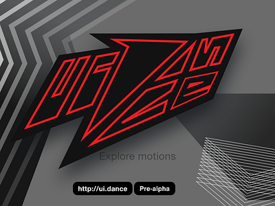 ui.dance animations app brand branding design flat design launch logo microinteraction typography ui ux
