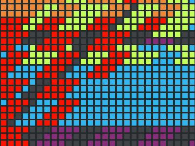 Test color matrix square ui