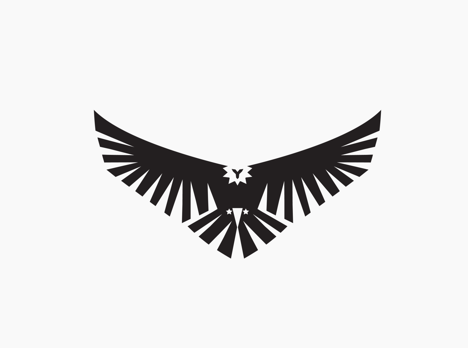 Wing,black And - Eagle Wings Logo Png, Transparent Png - kindpng