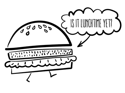 Burger burger illustration illustrator montone