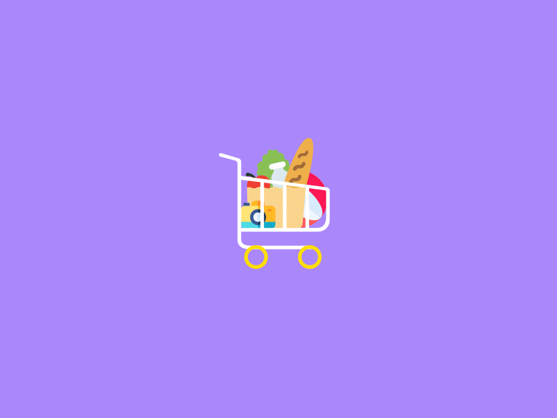 Abandoned shopping Cart Recovery 2d animation abandoned cart animation checkout gif illustration shopping shopping bag shopping basket shopping cart